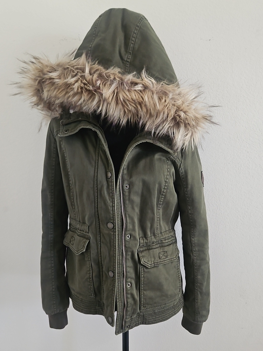 Hollister's Heritage Collection Jacket with Faux Fur Hood